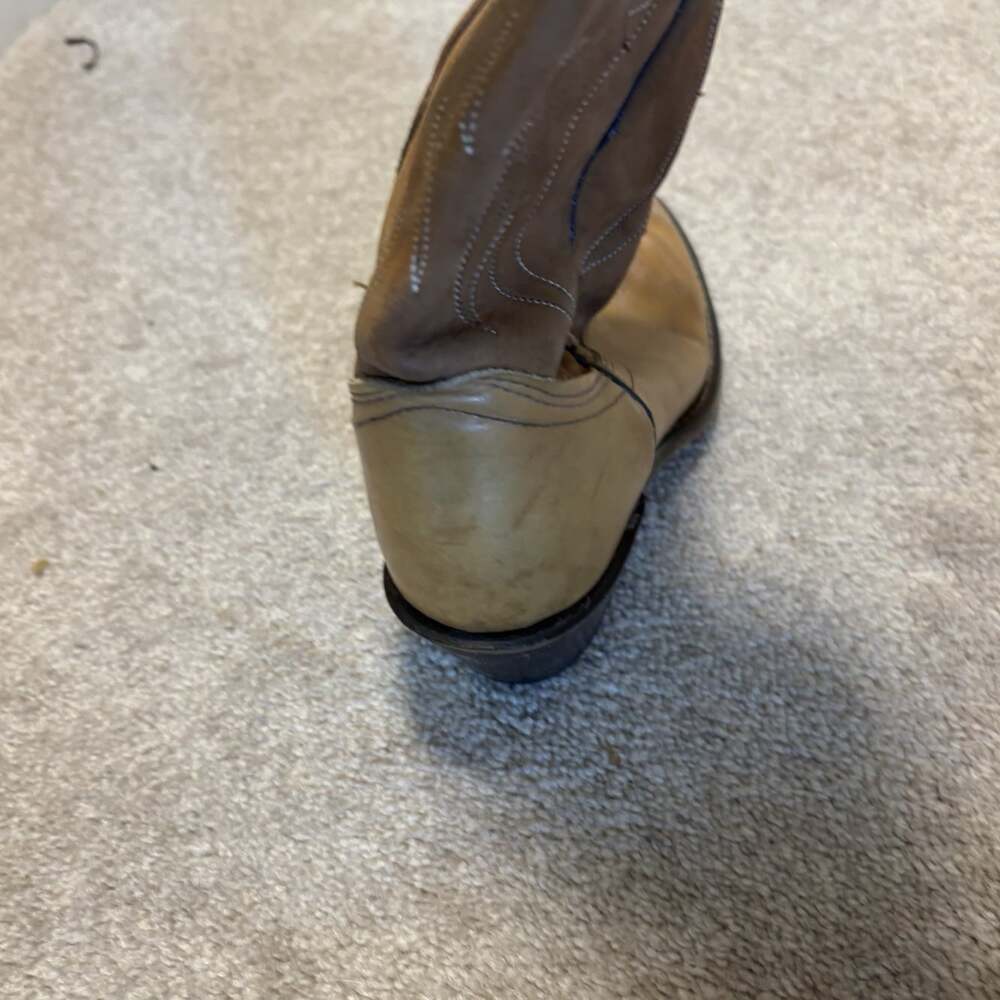 Acme Western Cowboy Boots Women's 7C USA Made Brown VTG Lined - Picture 9 of 11